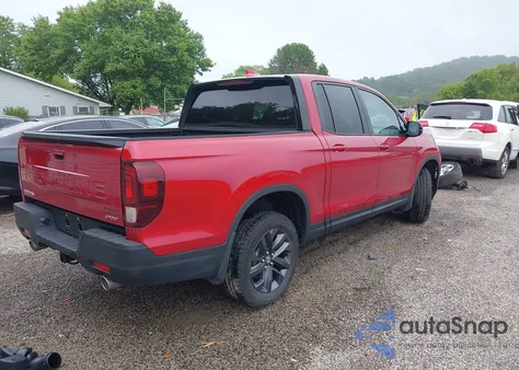 2025 Honda Ridgeline Sport from USA, damaged, VIN 5FPYK3F18SB007238